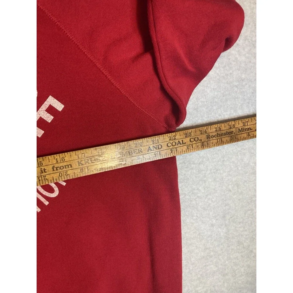 VTG Sweatshirt BW W Sz Xl Red Nautical Sailing Beach Coastal Lake Boating Ocean - Picture 10 of 11